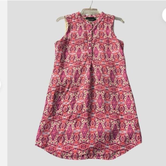 Cynthia Rowley linen mini dress 2 summer sleeveless casual xs boho sundress - Picture 10 of 11